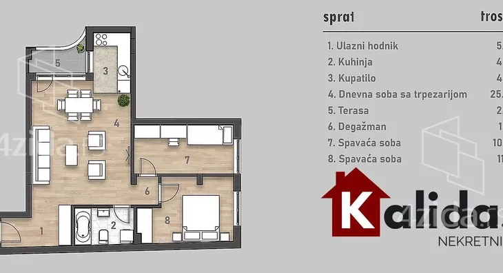 Trosoban stan | 4zida