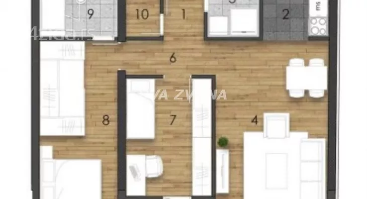 Trosoban stan | 4zida