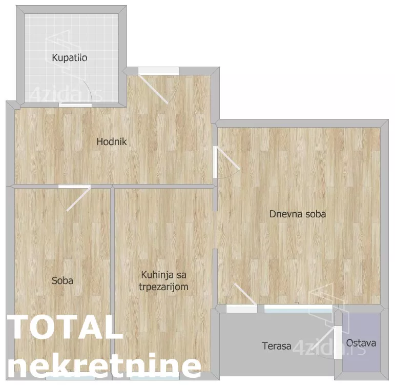 Jednoiposoban stan | 4zida