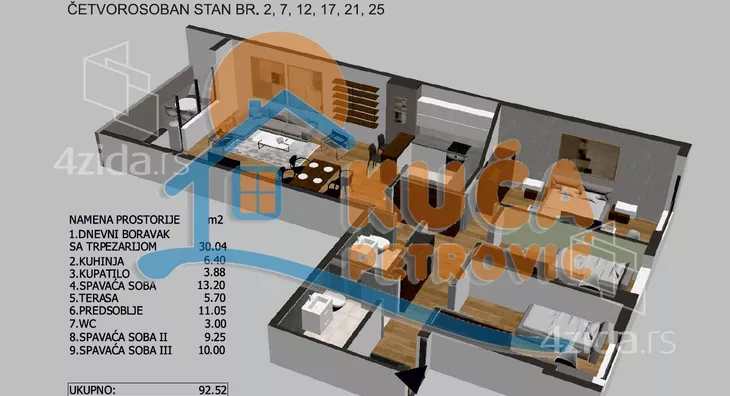 Četvorosoban stan | 4zida