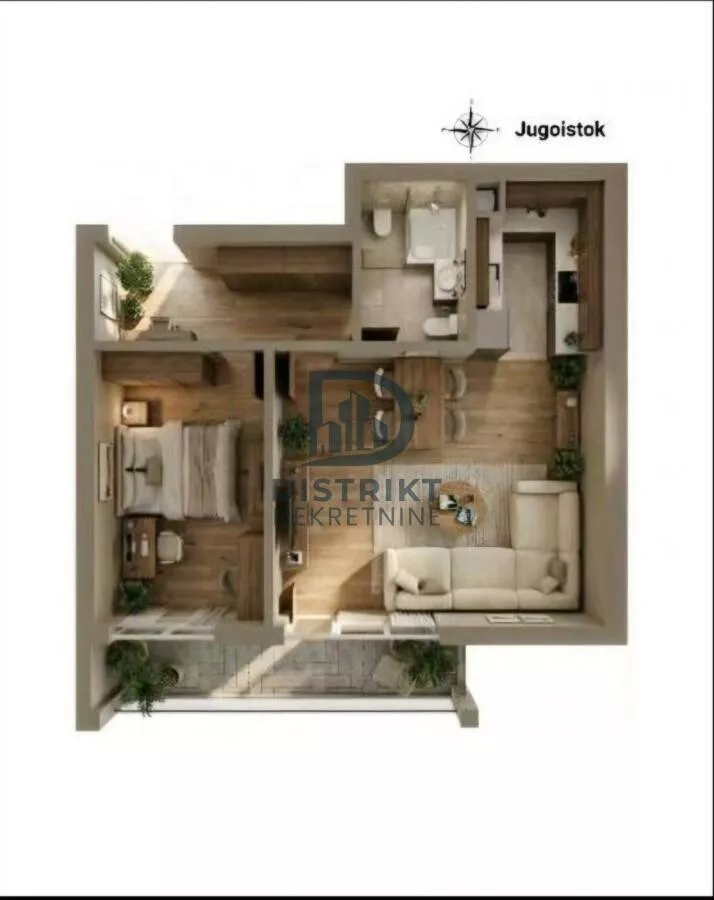 Jednoiposoban stan | 4zida