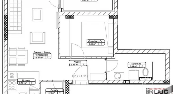 Jednoiposoban stan | 4zida