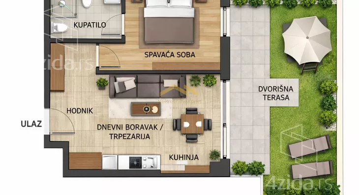 Jednoiposoban stan | 4zida