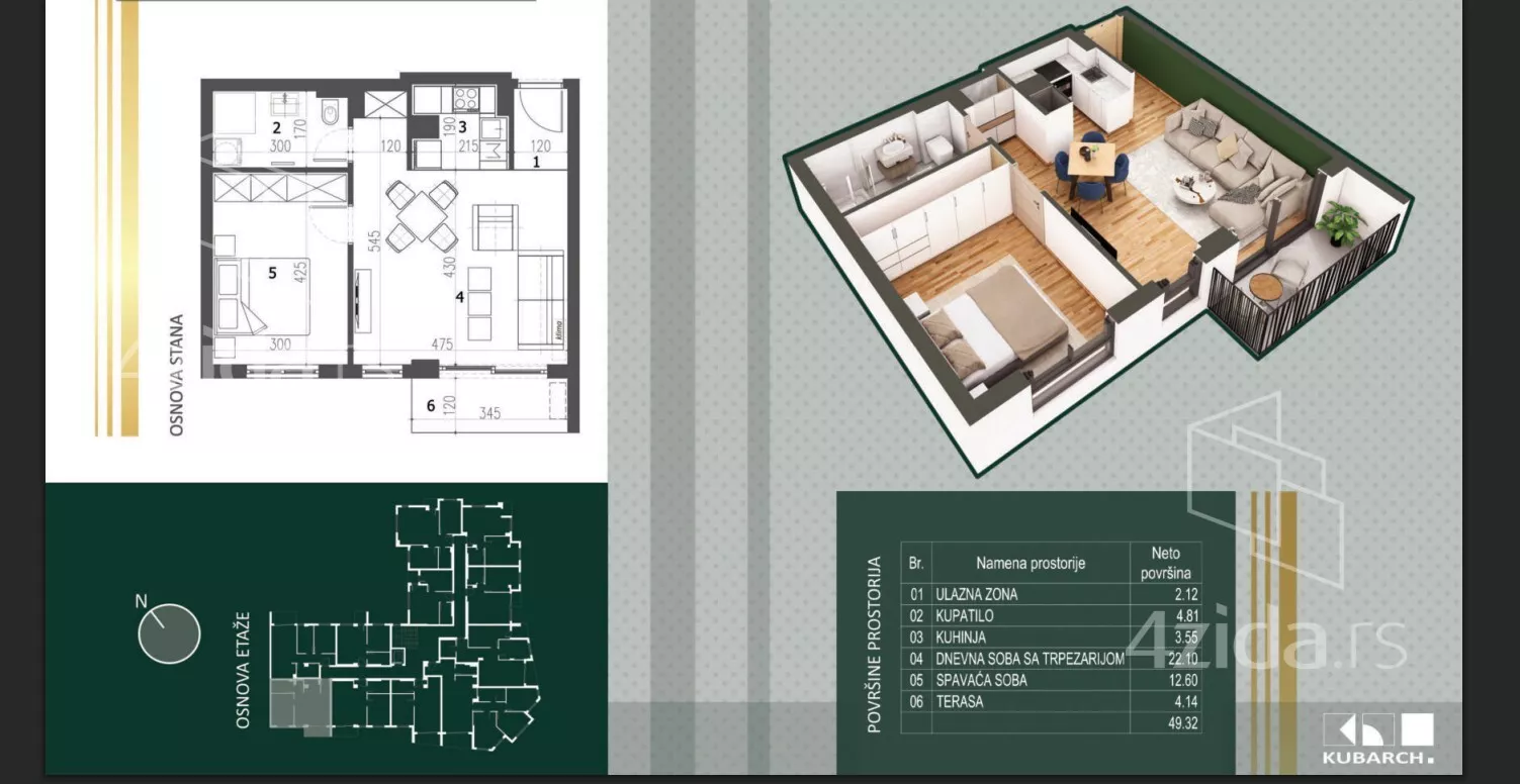 Dvosoban stan | 4zida