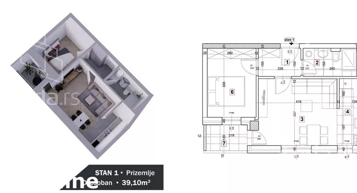 Dvosoban stan | 4zida