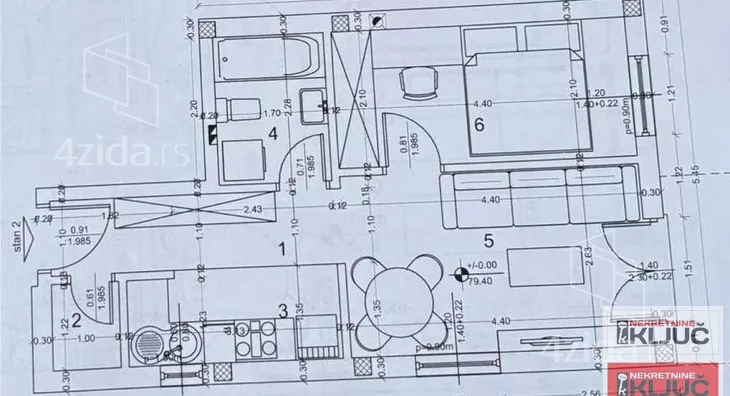 Jednoiposoban stan | 4zida