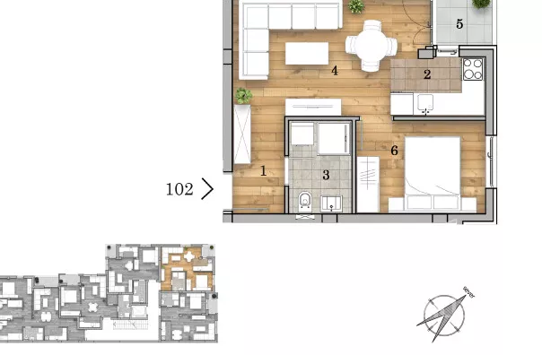 Dvosoban stan | 4zida