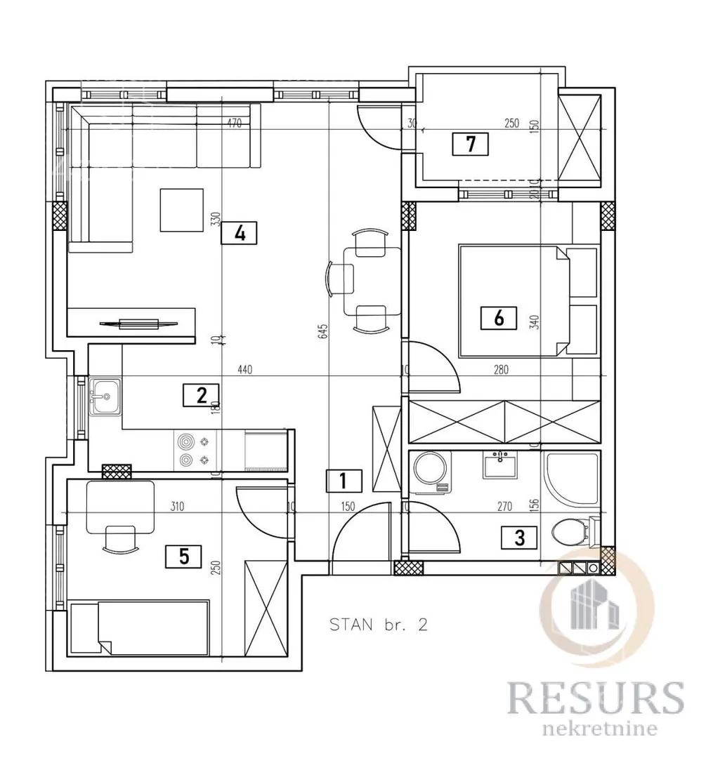 Trosoban stan | 4zida