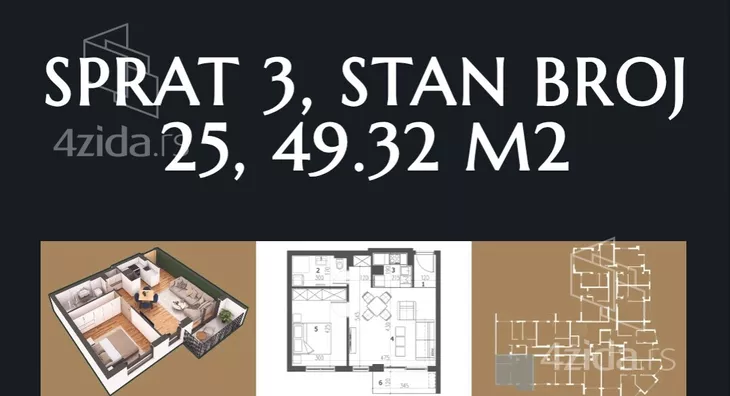 Dvosoban stan | 4zida