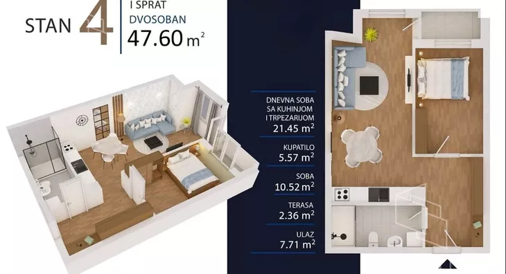 Dvoiposoban stan | 4zida