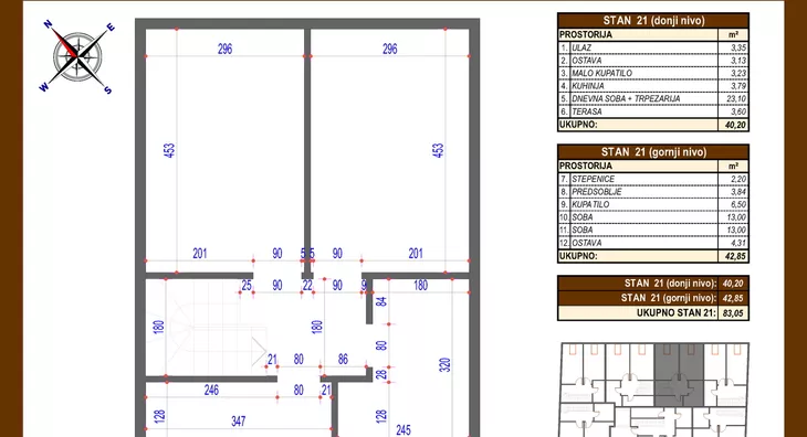 Trosoban stan | 4zida