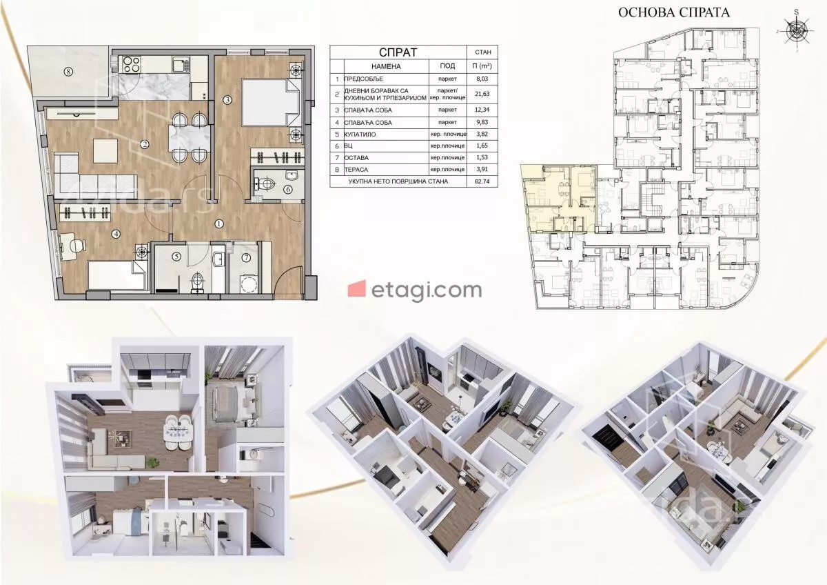 Dvosoban stan | 4zida