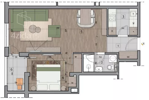 Dvosoban stan | 4zida