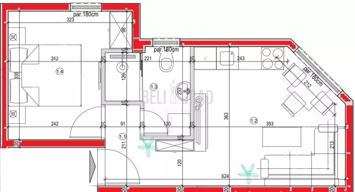 Jednoiposoban stan | 4zida