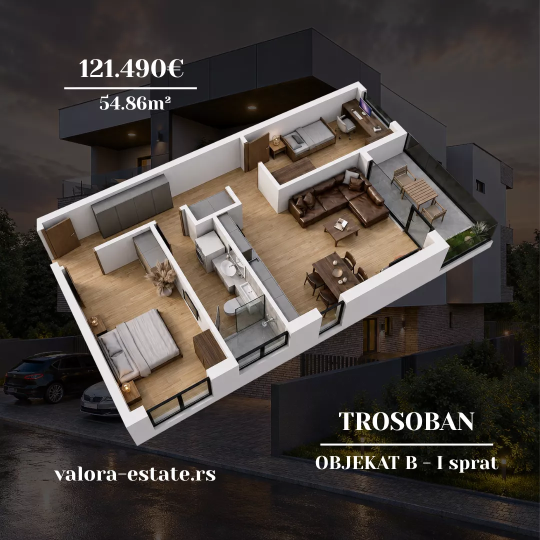 Trosoban stan | 4zida