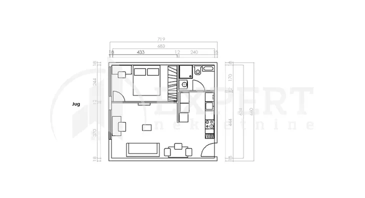 Jednoiposoban stan | 4zida