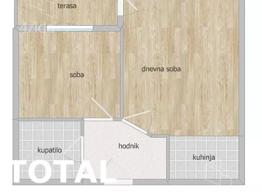 Jednoiposoban stan | 4zida