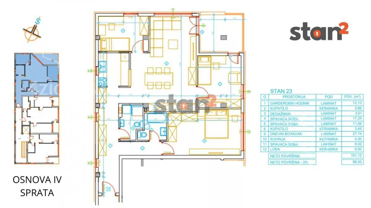 Troiposoban stan | 4zida