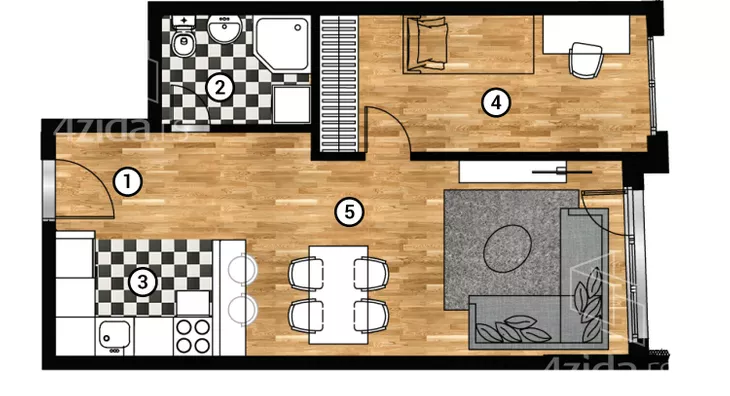 Dvosoban stan | 4zida