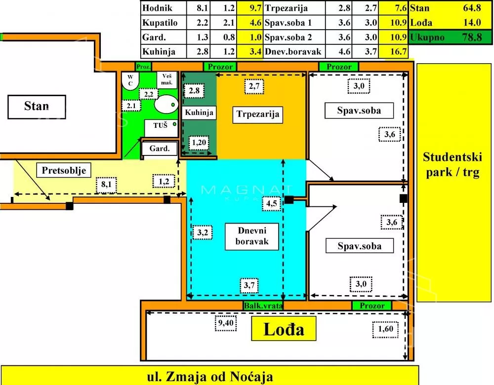 Trosoban stan | 4zida