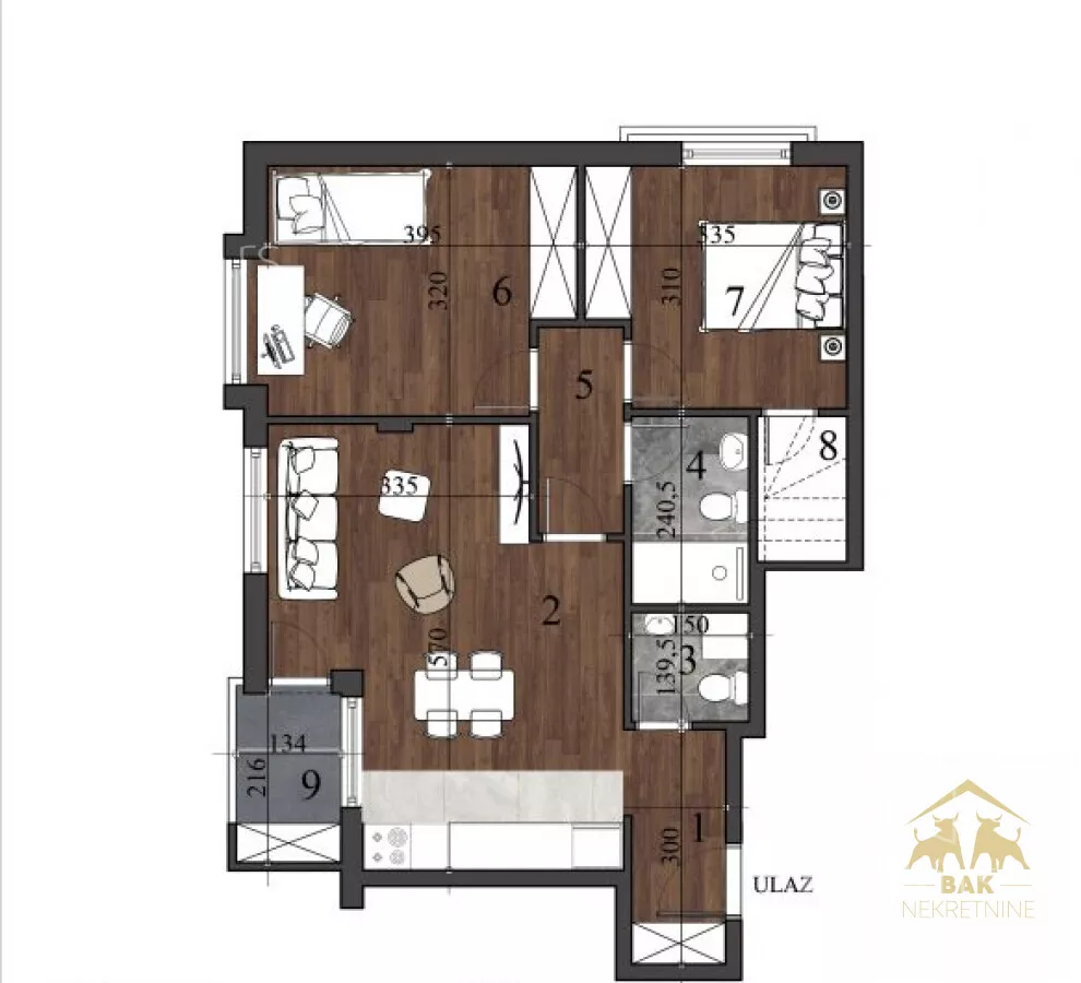 Trosoban stan | 4zida