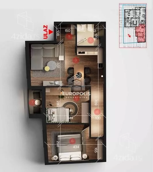 Dvoiposoban stan | 4zida