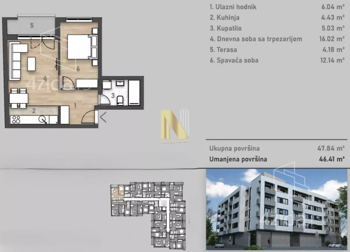 Dvosoban stan | 4zida