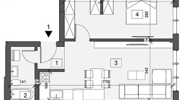 Dvosoban stan | 4zida