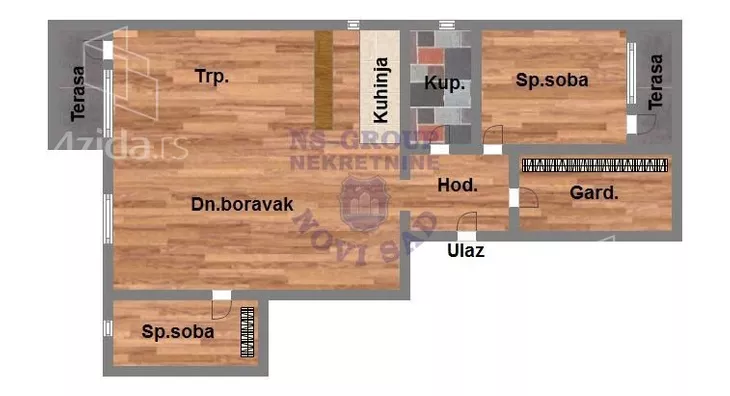 Trosoban stan | 4zida