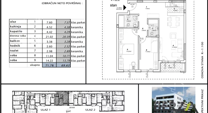 Trosoban stan | 4zida