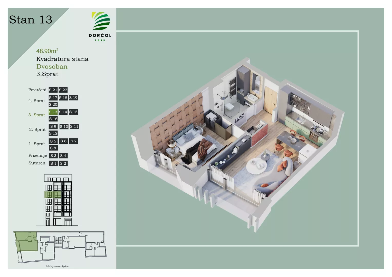 Dvosoban stan | 4zida