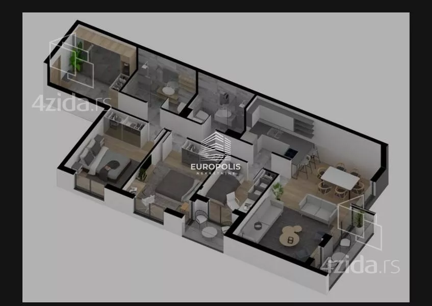 Troiposoban stan | 4zida