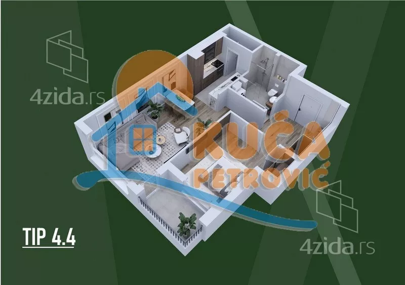 Dvosoban stan | 4zida