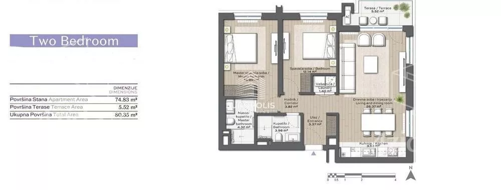 Trosoban stan | 4zida