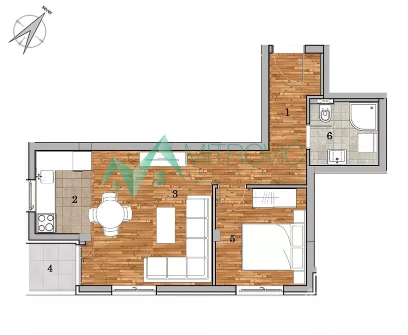 Dvosoban stan | 4zida