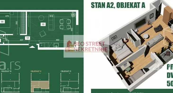 Dvosoban stan | 4zida