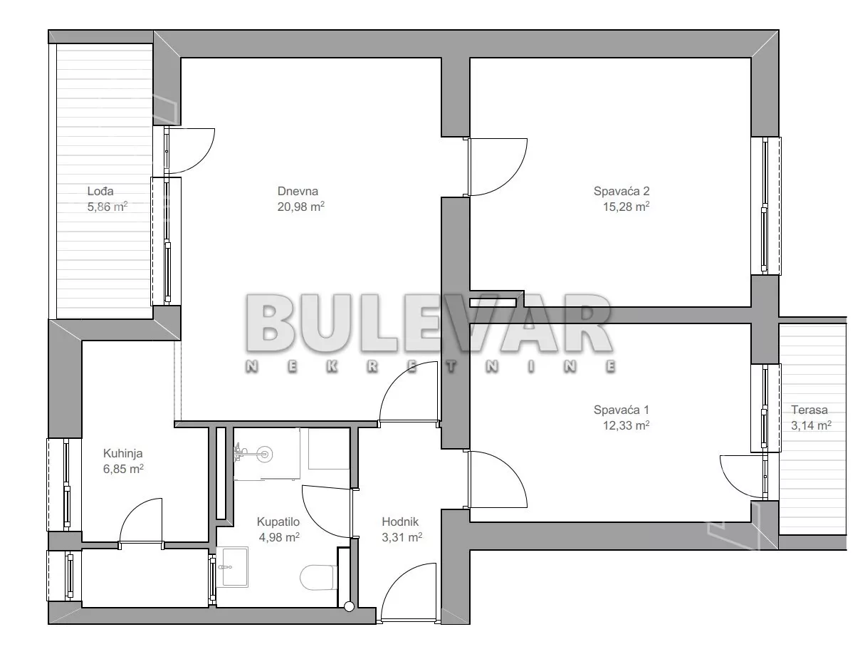 Dvosoban stan | 4zida