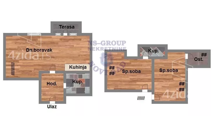 Trosoban stan | 4zida