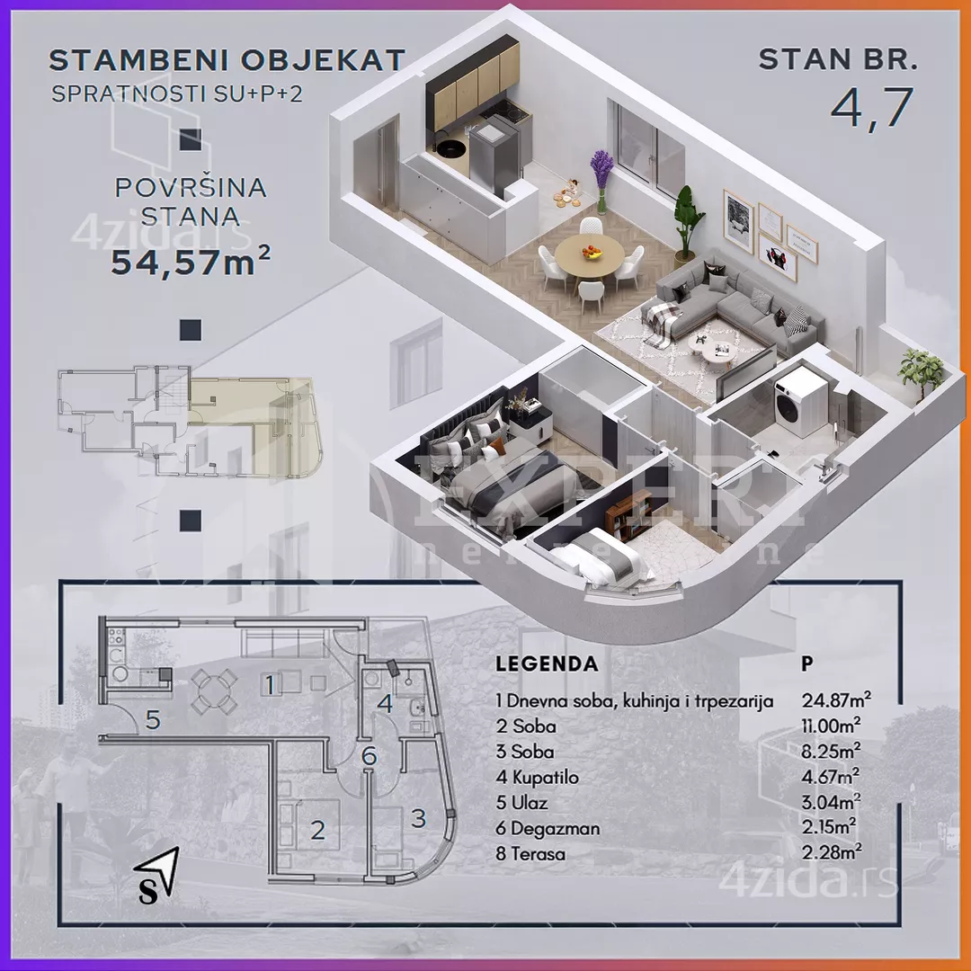 Dvoiposoban stan | 4zida