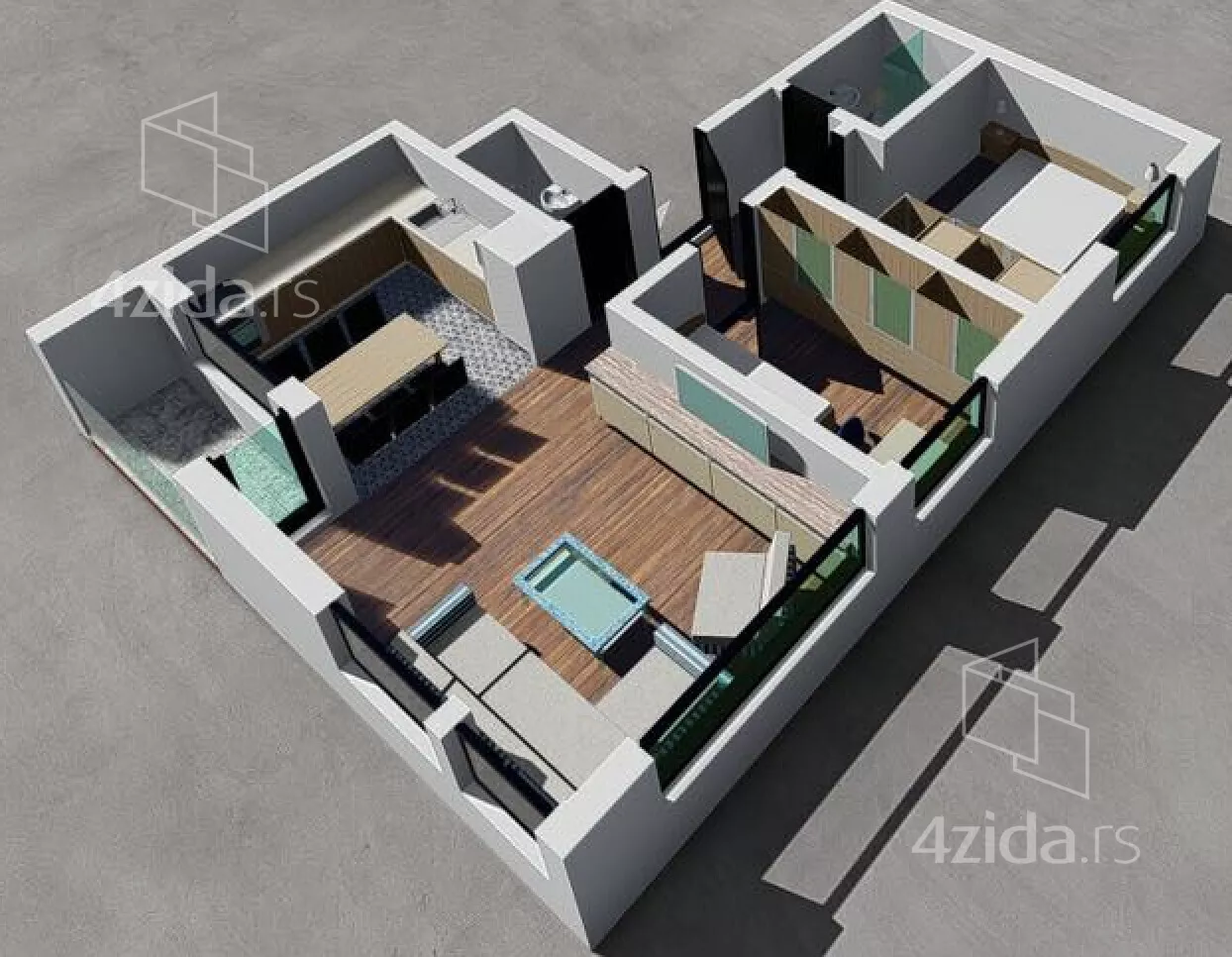 Dvoiposoban stan | 4zida