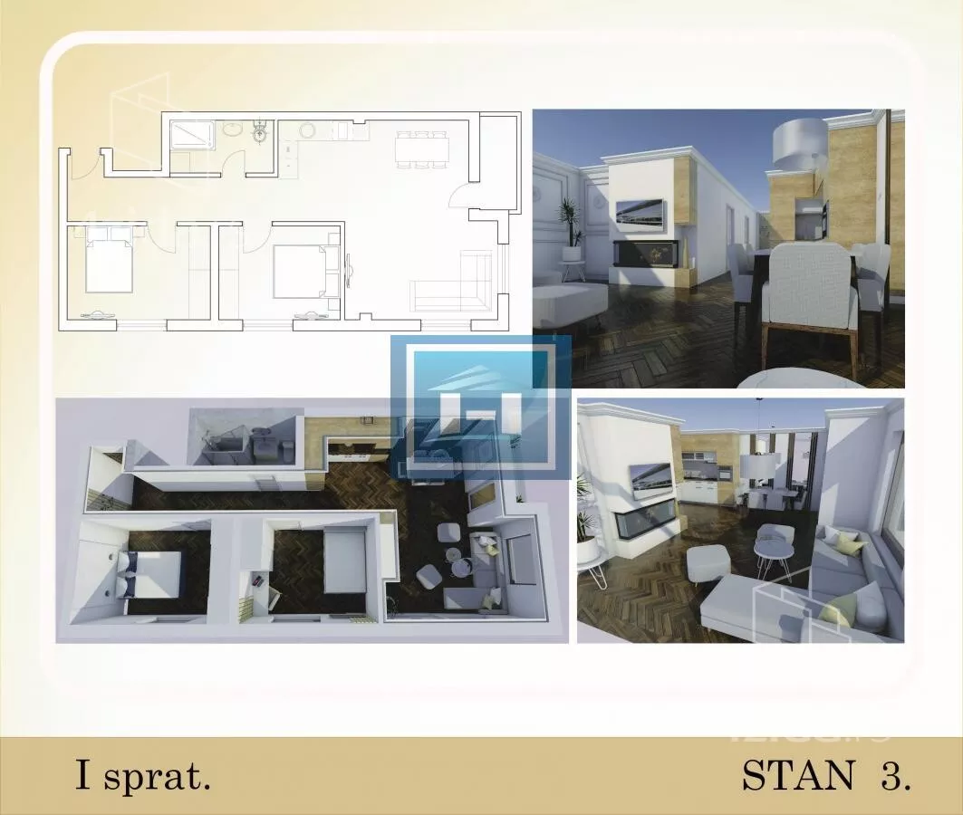 Trosoban stan | 4zida