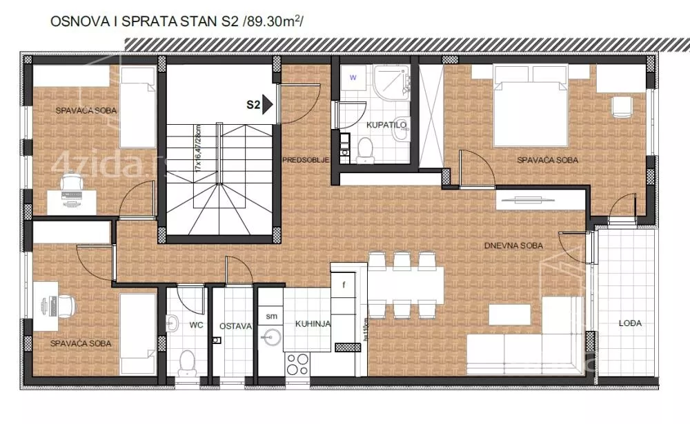 Troiposoban stan | 4zida