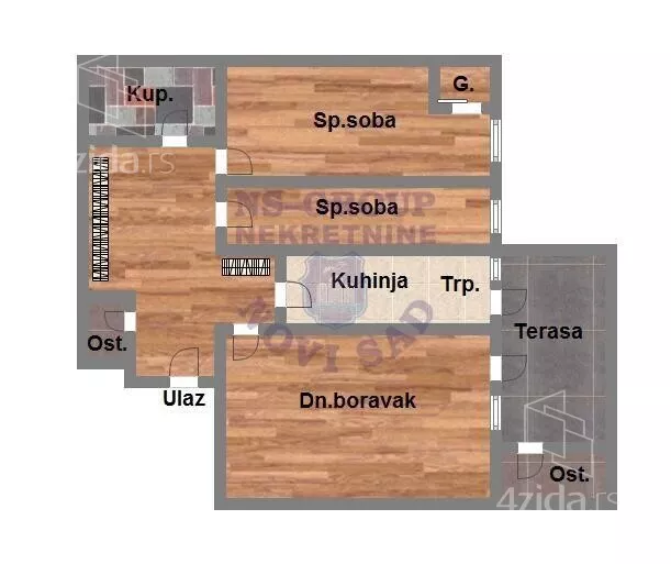 Trosoban stan | 4zida