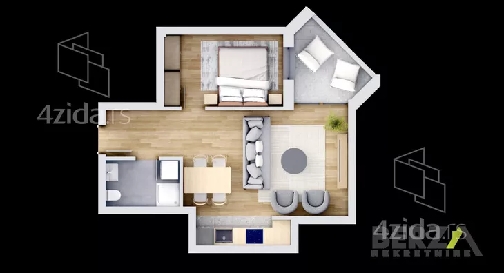 Dvosoban stan | 4zida