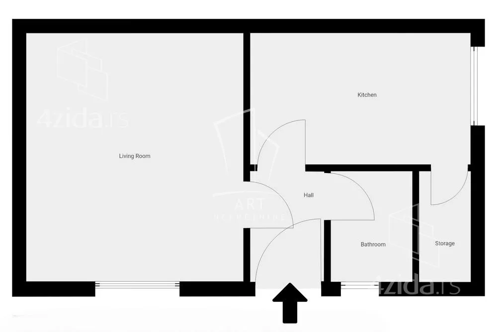 Jednosoban stan | 4zida