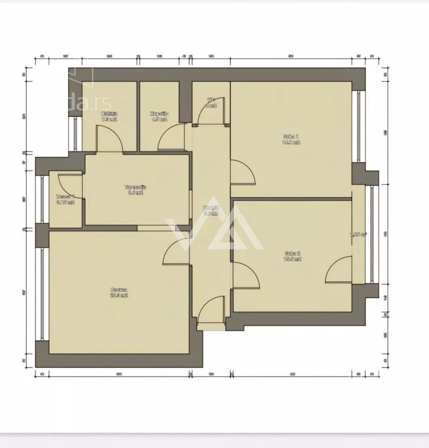 Trosoban stan | 4zida