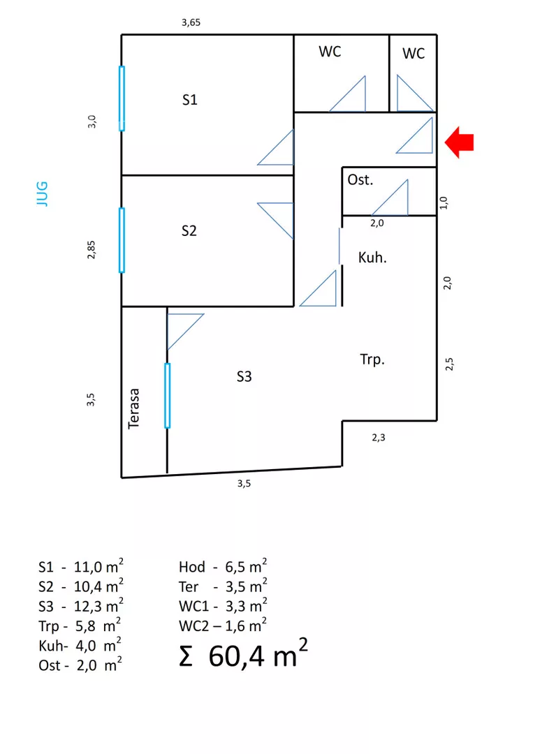 Trosoban stan | 4zida