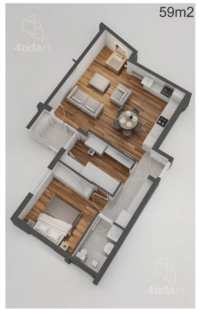 Dvoiposoban stan | 4zida