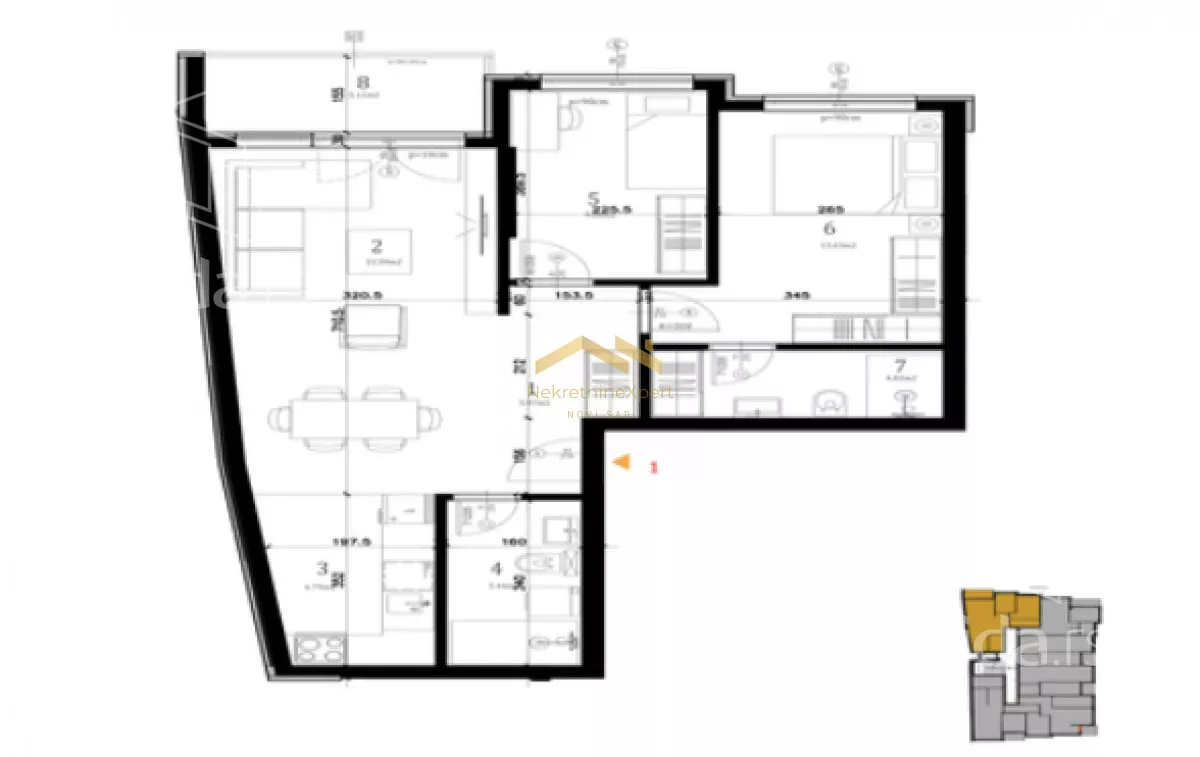 Trosoban stan | 4zida