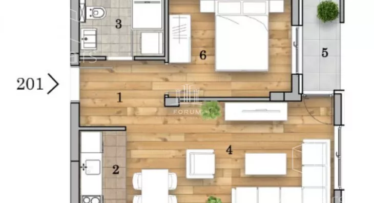 Dvosoban stan | 4zida